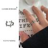 Lan Zhi Joyería de Plata 925 para Mujer Viento Frío Sexual Celebridad de Internet Tendencia Hip Hop Calle Apertura Anillo de Plata Esterlina Venta al por Mayor Mujeres
