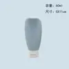 Botella de Flocado Transfronteriza Pe60Ml, Tubo Suave de Tapa Flip-Top Invertida de Colores, Botella Vacía de Muestra Portátil para Prueba de Exprimido, Botella Recargable de Viaje