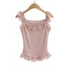 Camisola de encaje con orejas de Sweet Spice Girl para mujer, primavera 2025