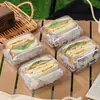 Caja de embalaje cuadrada transparente para hornear, caja engrosada de grado alimenticio para ensalada de frutas, caja de embalaje para llevar de pastel y postre al por mayor