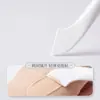 Brocha de base de doble punta ultra delgada con forma de cola de pez y media luna, no absorbe producto, corrector ligero y sin imperfecciones, brocha de maquillaje de base líquida de cabeza plana