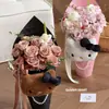 Día de San Valentín Serie Qianjinmi Papel Creativo en Relieve Pequeño Fragante con Patrón de Diamantes Papel de Envoltura para Ramo de Flores DIY Materiales Florales