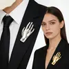 Nuevo Broche Grande de Metal Brillante de Palma para Hombres y Mujeres, Adecuado para Trajes y Chales, con un Acabado Texturizado