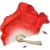 Ventilador de Dança Estilo Novo de Alta Qualidade Estilo Chinês Gradiente Vermelho Dança Quadrada para Adultos Ventilador Yangko Ventilador de Dança Performance de Meia-idade
