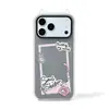 Marco de Fotos Estilo Inglés Adecuado para iPhone 18 Pro Max, Funda de Teléfono Dos en Uno con Orejas de Gato, Funda de Gel Anti-Caídas para Apple 16