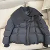 Abrigo Engrosado Cálido Adelgazante de Moda 2026 Invierno Nuevo Estilo Tejido Solapa Grande Chaqueta Corta de Algodón Ropa de Abrigo para Mujer