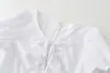 Vestido de Verão Feminino Estilo Europeu e Americano 2026 Manga Bufante Decote V Fenda Manga Curta 7009