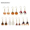 Serie de Aretes de Halloween de Moda Europeos y Americanos Hechos en Fábrica, Aretes Sencillos de Cabeza de Calabaza de Halloween con Esmalte de Aleación