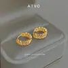 ¡Viene riqueza, viene riqueza! Pendientes de moneda redondos geométricos de alta gama de moda Yiwu pendientes de joyería para mujer cadena de suministro de fábrica