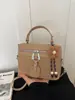 2026 Nueva Moda Versátil Bolso Tejido Diseño Nicho para Mujer Bolso Cuadrado Pequeño Bolso de Mano para Hombro Transfronterizo Bolso Cruzado