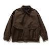 Northern Boundary Marca Tendência Estilo Americano Masculino Outono 2025 Novo Casaco de Trabalho Vintage para Homens e Mulheres com Bolsos Grandes Casaco Solto