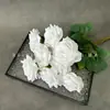 Flores Artificiales con 9 Cabezas de Rosa en Forma de Diamante, Adecuadas para Decoraciones de Hotel y Restaurante, Arreglos de Pasillo, Montajes de Boda y Decoraciones de Escenario