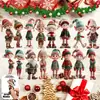 Terno de Natal da Amazon Enfeites de Árvore de Natal Pingente Acrílico de Natal Decoração de Sala de Estar Enfeite Pendurado de Elfo de Natal