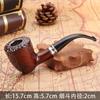 Fábrica Original Esculpida Resina Baquelite Cachimbo Filtro Lavável Curvo Masculino Portátil Martelo Cachimbo