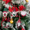 Colgantes Decorativos para Árbol de Navidad de Madera Transfronterizos Adornos Duende de Navidad Gnomo Anciano Muñeco de Nieve