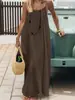 Vestido feminino de verão casual sem mangas, costas nuas, decote tomara que caia, estilo de férias, multicolorido, transfronteiriço, novo na Amazon