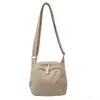 Bolsa de Nylon para Mujer 2026 Nueva Moda Coreana Bolso de Lona tipo Concha Tendencia Casual Tela Lavada Bolso Cruzado para Estudiante