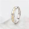 Celebridad de Internet Yilu anillo de pareja de plata esterlina un par de anillos de asta para hombre y mujer apertura regalo conmemorativo cumpleaños