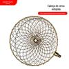 Cabeça de peneira para pesca no gelo aço inoxidável pesca de inverno pá de gelo peneira de pesca no gelo picareta de gelo rede de coleta rede tecida de metal cópia