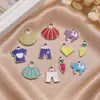 Acessórios de Pingente Cartoon Anti-Gotejamento de Óleo em Aço Inoxidável, Design de Roupa de Gato em Formato de Coração, Acessórios para Joias de Pulseira e Colar DIY