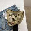 Bolso de lona con estampado de letras de Tailandia para mujer, bolso cruzado de nicho, bolso de mano de gran capacidad para mujer, transfronterizo