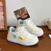 Original Explosivo Mudança Nicho Sapatos de Pão Femininos 2025 Primavera Novo Solado Grosso Peixe Pequeno Versátil Tendência Tênis Sapatos Brancos Feminino