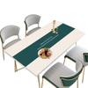 Tapete de Mesa de Couro de Luxo Leve Impermeável e à Prova de Óleo Descartável PVC Retangular Anti-queimadura Tapete de Mesa de Centro Toalha de Mesa de Alta Qualidade Tapete de Mesa de Jantar