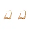 Pendientes Metálicos Geométricos Exagerados de Moda Personalizada Transfronterizos Europeos y Americanos para Mujer Nicho Simples Versátiles Pendientes de Alta Calidad Venta al por Mayor