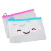 Bolsas de cremallera de PVC de colores personalizadas, bolsas de almacenamiento impermeables, bolsas gruesas para papelería hechas a medida, estuches transparentes para lápices, bolsas pequeñas para documentos