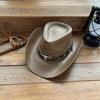 Sombrero Cowboy Nuevo de Verano Transfronterizo Sombrero Romano Retro para Montar Grande Sombrero de Sol para Acampar a Caballo Sombrero Grande para Montar Sombrero Occidental