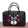 Bolsa de Viaje de Dibujos Animados Suave para Niña Gran Capacidad Bolsa de Equipaje Ligera Moderna Estilo Coreano Pequeña Fresca Distancia Corta Fieltro Portátil Ropa