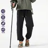 Nuevos pantalones casuales de trabajo de corte holgado para otoño para hombres y mujeres, pantalones de trabajo rectos versátiles de moda, pantalones de pierna ancha holgados de cintura alta