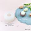 Molde de Silicona de Mangostán Fruta DIY Adornos de Yeso para Aromaterapia Velas Imitación de Comida Real Horneado de Pasteles Molinillo