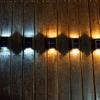 Lámpara solar de jardín para exteriores, lámpara de pared para el hogar, diseño decorativo, valla, pared, nuevo estilo, lámpara de pared con ambiente luminoso de arriba a abajo.