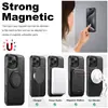 Funda de Carga Inalámbrica Adecuada para iPhone 18 Samsung S26 Succión Magnética Soporte Giratorio de 360 Grados Hebilla de Anillo Funda de Cuero