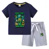 Camiseta para Niños 2026 Verano Nuevo Comercio Exterior Ropa para Niños Ins Estilo Coreano Algodón Manga Corta y Pantalones Cortos para Niños Conjunto de Dos Piezas