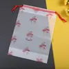 Em estoque bolsa de cordão pe urso bolso simples bolsa de cordão transparente bolsa de cordão eva fosco bolsa translúcida bolsa de cordão