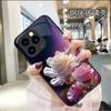 Adecuado para Funda de Teléfono Móvil Apple 14Promax 15Promax Llamada Entrante con Luz 13 Flor Rosa 16 Modelo Nuevo 17