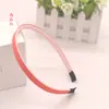 Ventas Directas de Fábrica Aro para el Cabello de Moda Color Caramelo 1cm Aro para el Cabello DIY Aro para el Cabello Estilo Coreano Tela con Dientes Accesorios Plásticos Hechos a Mano para el Cabello Venta al por Mayor