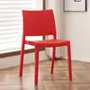 Silla de Plástico con Respaldo, Silla de Comedor para Ocio, Silla de Plástico Moderna Engrosada Simple para el Hogar