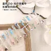 Nuevas Tiras de Uñas Pre-hechas Más Vendidas de 30 Piezas, Parches de Uñas Coloridos Electroplateados, Arte de Uñas Degradado, Uñas Portátiles Color Ojo de Gato Hielo-Transparente