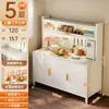 Prateleira de armazenamento para cozinha, aparador multicamadas, armário de armazenamento multifuncional, armário de armazenamento para micro-ondas de grande capacidade, armário de armazenamento doméstico