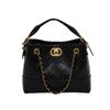 2025 Nova Bolsa Saco de Couro Fosco Retrô Bolsa de Corrente Retrô com Rombos Venda Quente Transfronteiriça Nova Bolsa Feminina Estilo Popular