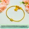 Pulsera de Aro para Mujer Hecha a Mano con Bobina de Plata Pura 999, Cintura Pequeña, Ajustable, Lujo Ligero, Sensación de Alta Gama, Pulsera de Círculo Simple