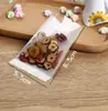 Bolsa de embalaje crujiente de copo de nieve para alimentos horneados bolsa transparente sellada a máquina bolsa de turrón bolsa de embalaje para galletas de vacaciones de niños, dulces