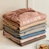 100% Algodón de Fibra Larga Alta Densidad de Hilos Cepillado Pieza Única Algodón Puro Grosor Sábana Ajustable Cobertura Total Todo Algodón Cubre Cama Color Sólido Satén