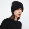 Sumei Hui 2026 Otoño/Invierno Nuevo Gorro de Lana Cálido Holgado para Mujer con Circunferencia de Cabeza Grande Gorro de Punto de Felpa
