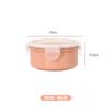 Mini pote redondo para geladeira, retangular pequeno para lanche, cozinha, bento box, doméstico, pote hermético, caixa de armazenamento de plástico