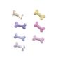 Estilo Ins Color Macarrón Huesos de Perro Accesorios para Joyería Hechos a Mano DIY Decorativo Amor Amor Cabeza de Ladrador Calcetines Material