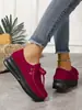 Comércio Exterior Transfronteiriço Tamanho Grande Nova Coleção Primavera/Verão 2024 Cadarço Tamanho Grande Sapatilhas Europeias e Americanas Sola Grossa Sapatos Casuais Femininos